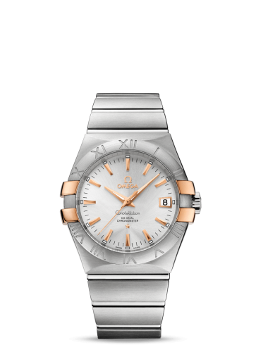 Omega Constellation Co-Axial 35 Stainless Steel / Red Gold Claws / Silver